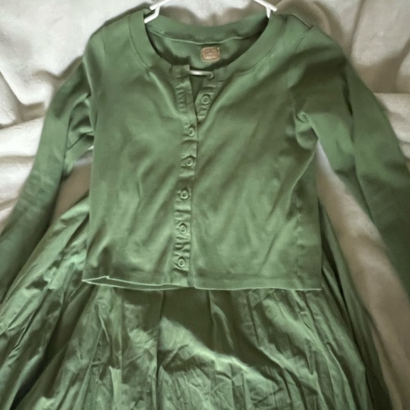 Free People Women's Green Dress - Picture 3 of 6